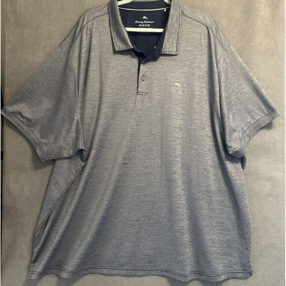 Tommy Bahama Performance Polo Shirt Mens Big & Tall 4XLB Big Blue Golf Wicking - Picture 3 of 7